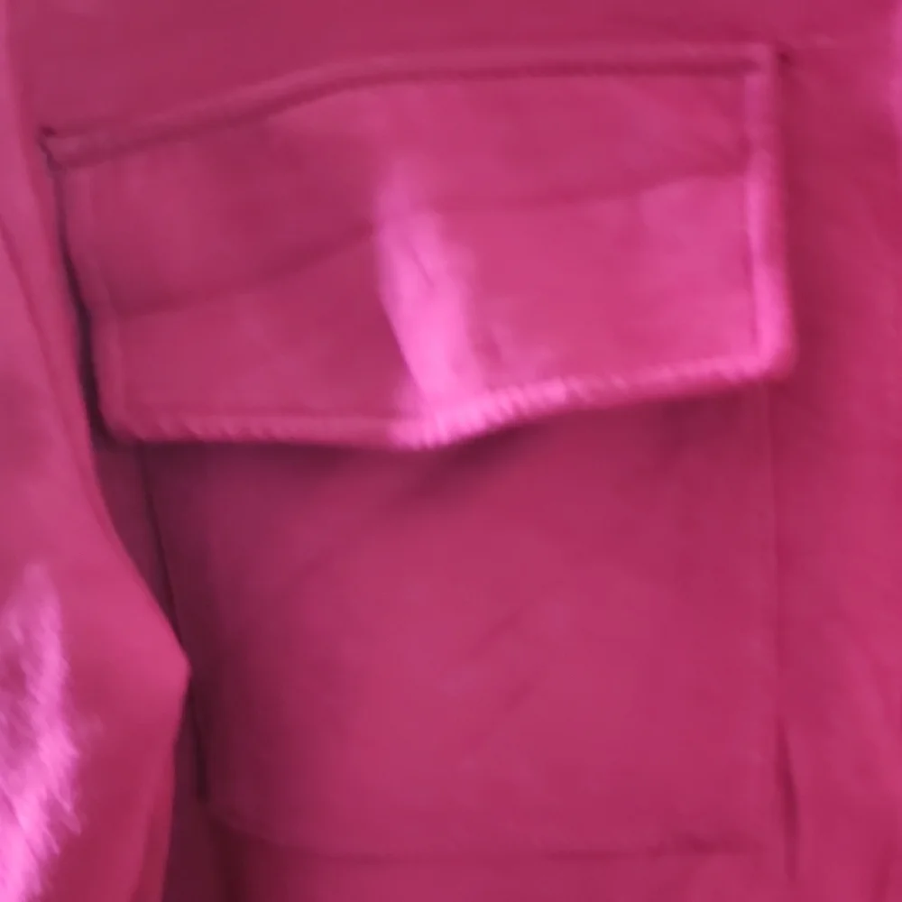 Women's Button Down Shirt - Fuchsia - Picture 3 of 6